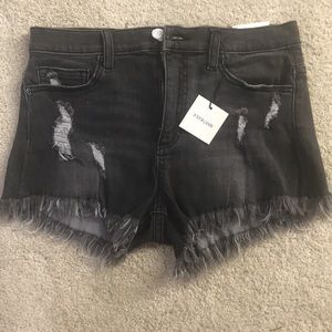 Sneak Peak High Waisted Black Shorts